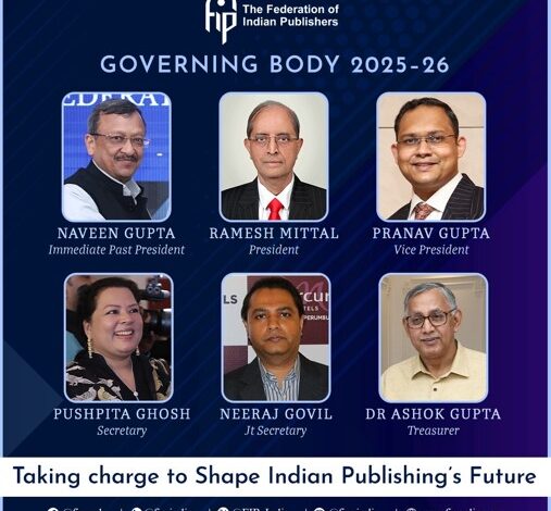 The Federation of Indian Publishers Elects New Governing Body for 2025–2026